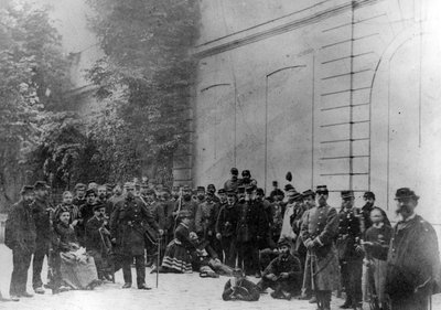 Troepen van de Parijse Commune, 1871 door French Photographer